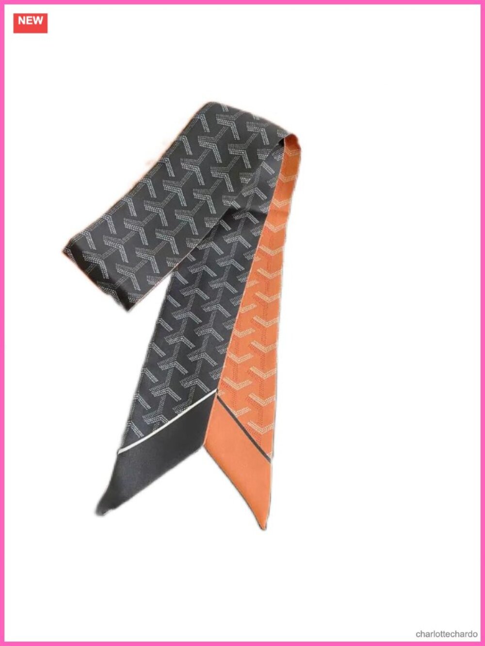 Skinny Scarf for Women Polyester Silk-Like Bag Purse Hair Handle Accessory Gift